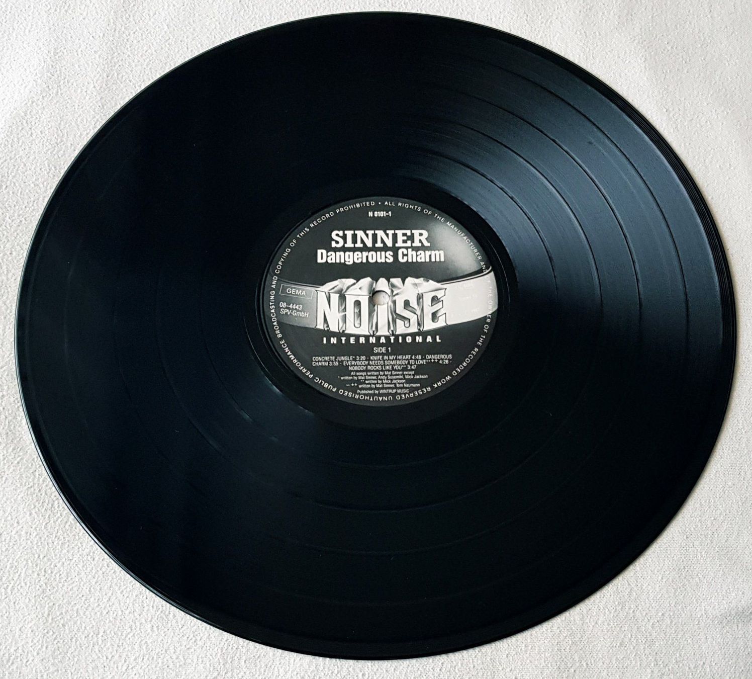 Schallplatten: Sinner ‎– First Press - LP - 1987 - First Press – Gebraucht aus Uster von Zardodel 2
