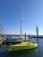 Segelboot 5.5m, Strassentrailer und Trockenplatzoption