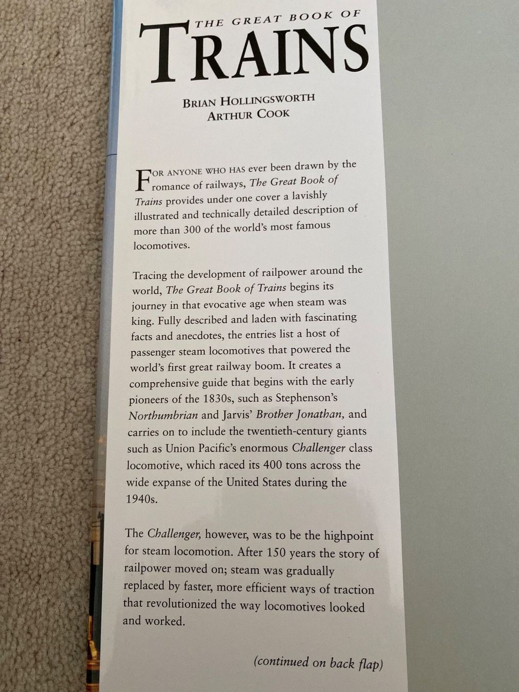 Bücher: THE GREAT BOOK OF TRAINS – Gebraucht aus Zürich von DidierTG 1