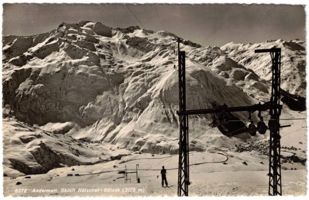 Cartoline postali: Andermatt - Skilift Nätschen – Usato da Binningen venduto da Mountainrider