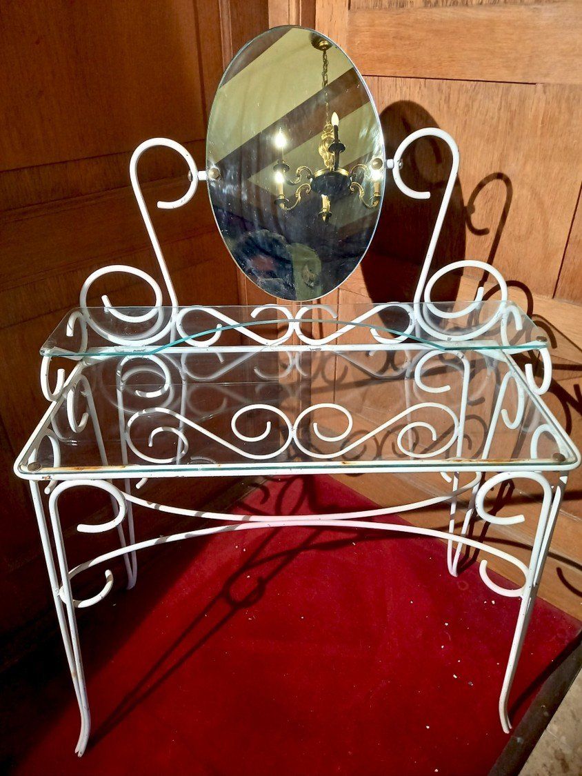 Tavoli da trucco: Coiffeuse & chaise style 1950 – Usato da Ponts-de-Martel venduto da Henri-Louis 4