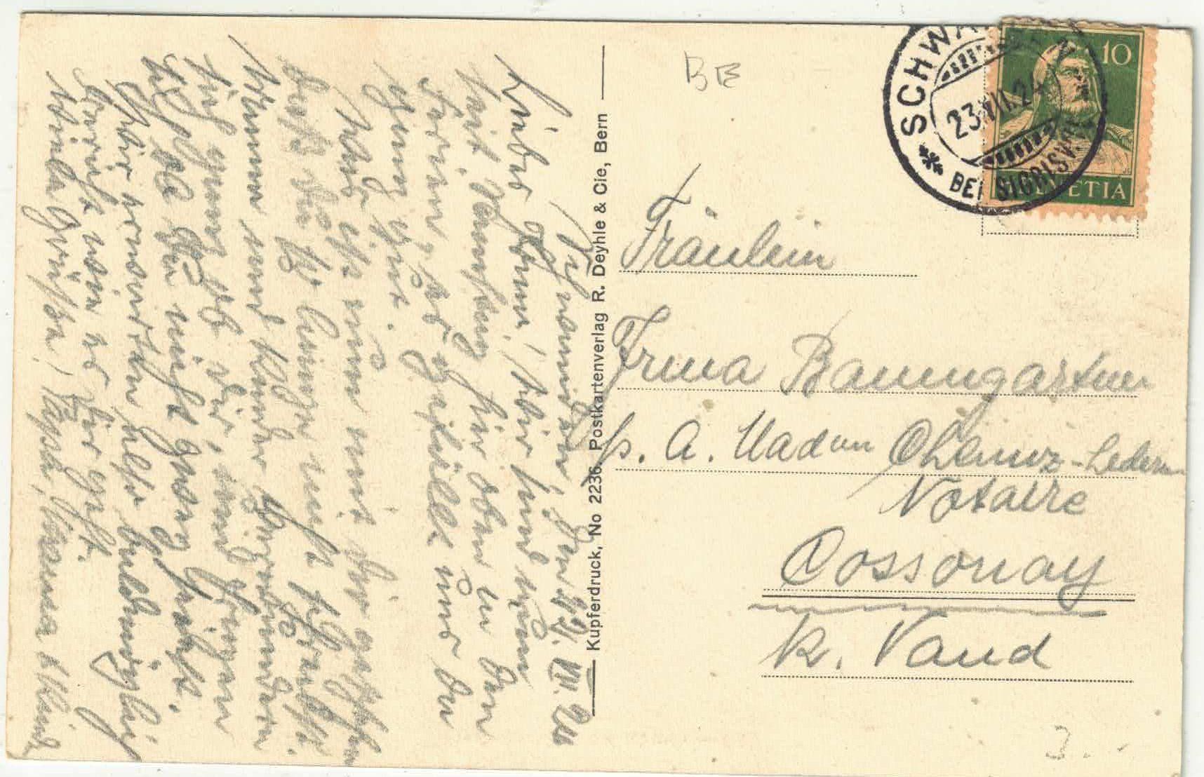Cartoline postali: Schwanden mit Sigriswilergrat – Usato da Ettingen venduto da Kartenplanet 1