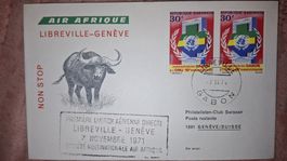 Swissair Libreville - Geneve 07.11.1971