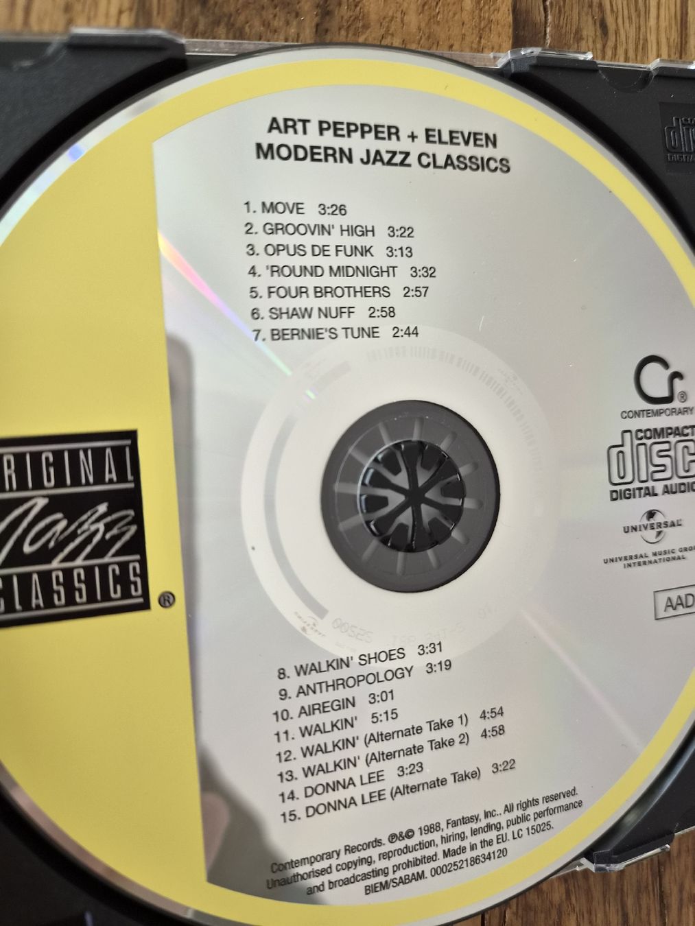 CDs: ART PEPPER + ELEVEN – Neu (gemäss Beschreibung) aus Zofingen von Tinpan 1