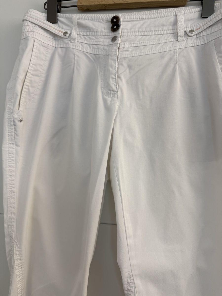 Marc Cain Pantaloni: Marc Cain Hose, weiss, Grösse N3 – Nuovo (secondo la descrizione) da Mettmenstetten venduto da _4_YOU_ 1
