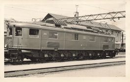Spiez BE Bahnhof Bahn 1960 Foto 14x9