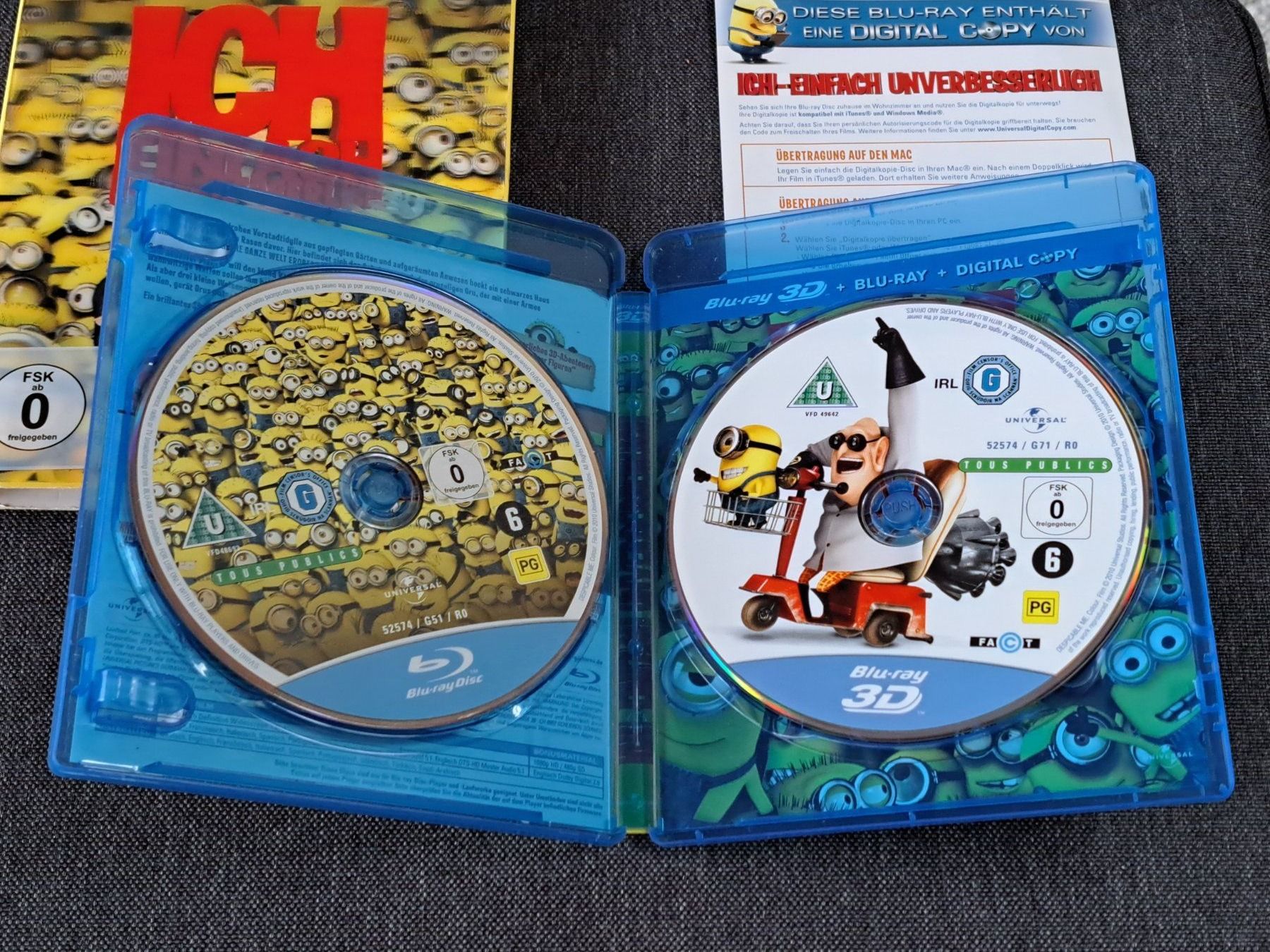 Tutti i DVDs: Ich einfach unverbesserlich, Blu-Ray, 2 Disc Edition (2D+3D) – Usato da Unterseen venduto da Kanica 5
