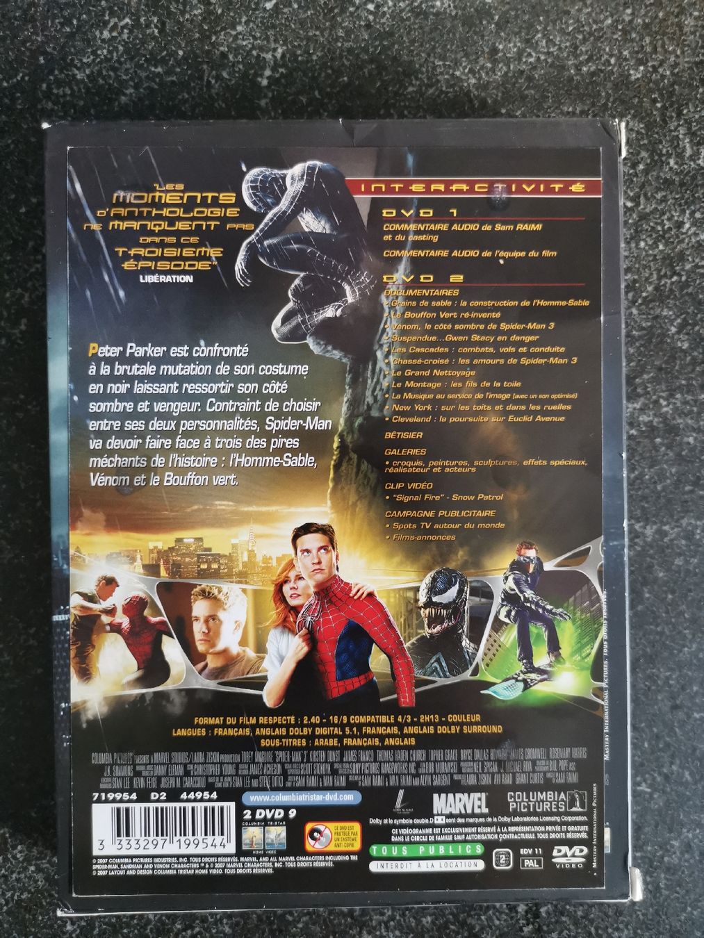 Tutti i DVDs: SPIDER-MAN 3 – Usato da Genève venduto da abba74 1