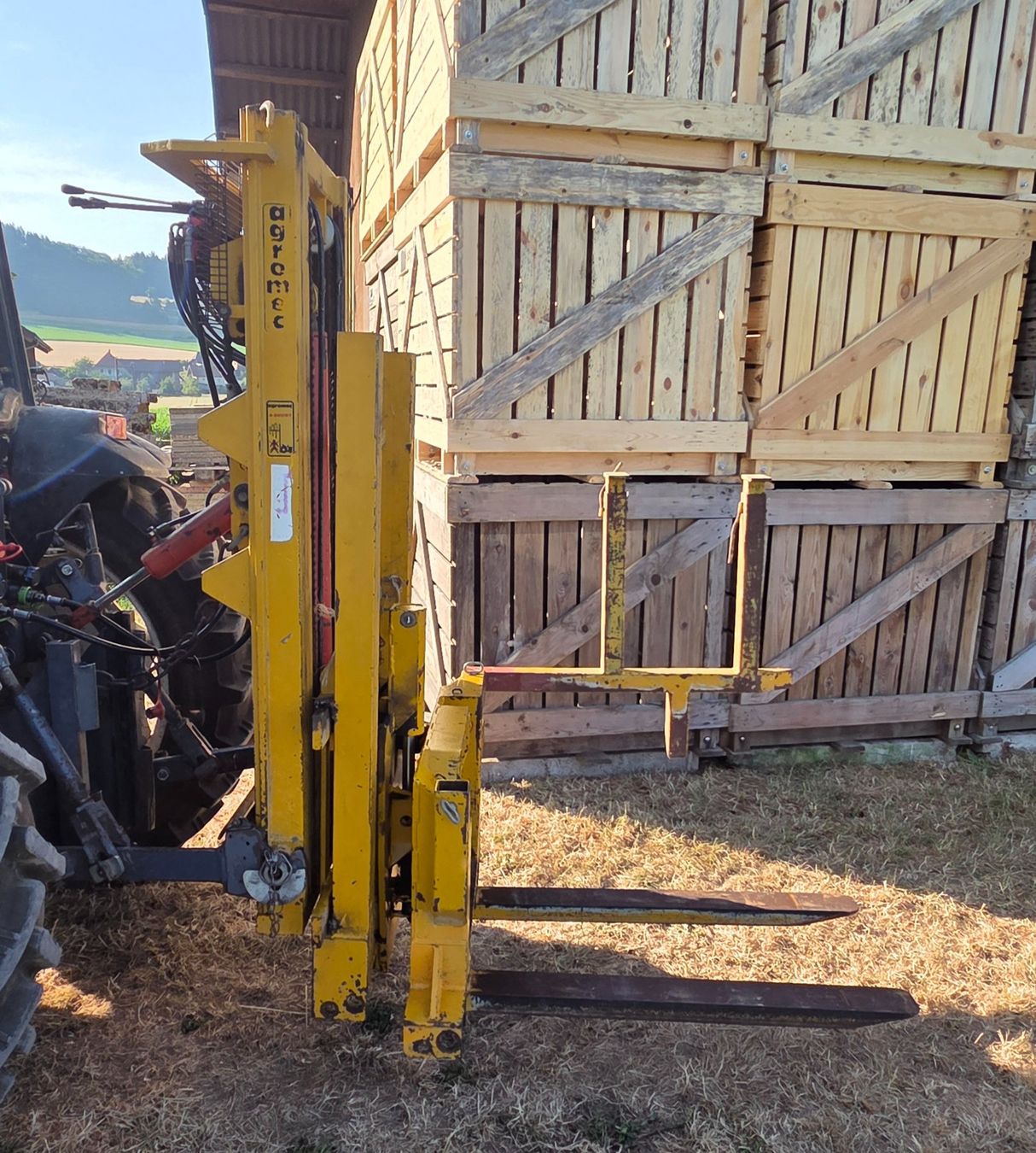 Carrelli elevatori e a forche: Heckstapler für Traktor – Usato da Kirchberg venduto da 1Buri1