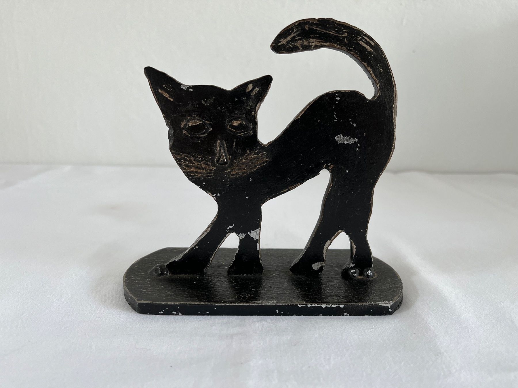 Statuette: Katze aus Metall – Usato da Wetzikon ZH venduto da seli03