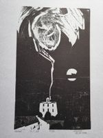 WERNER HOFMANN LINOLSCHNITT SIGNIERT NUMMERIERT TITEL: MOND)