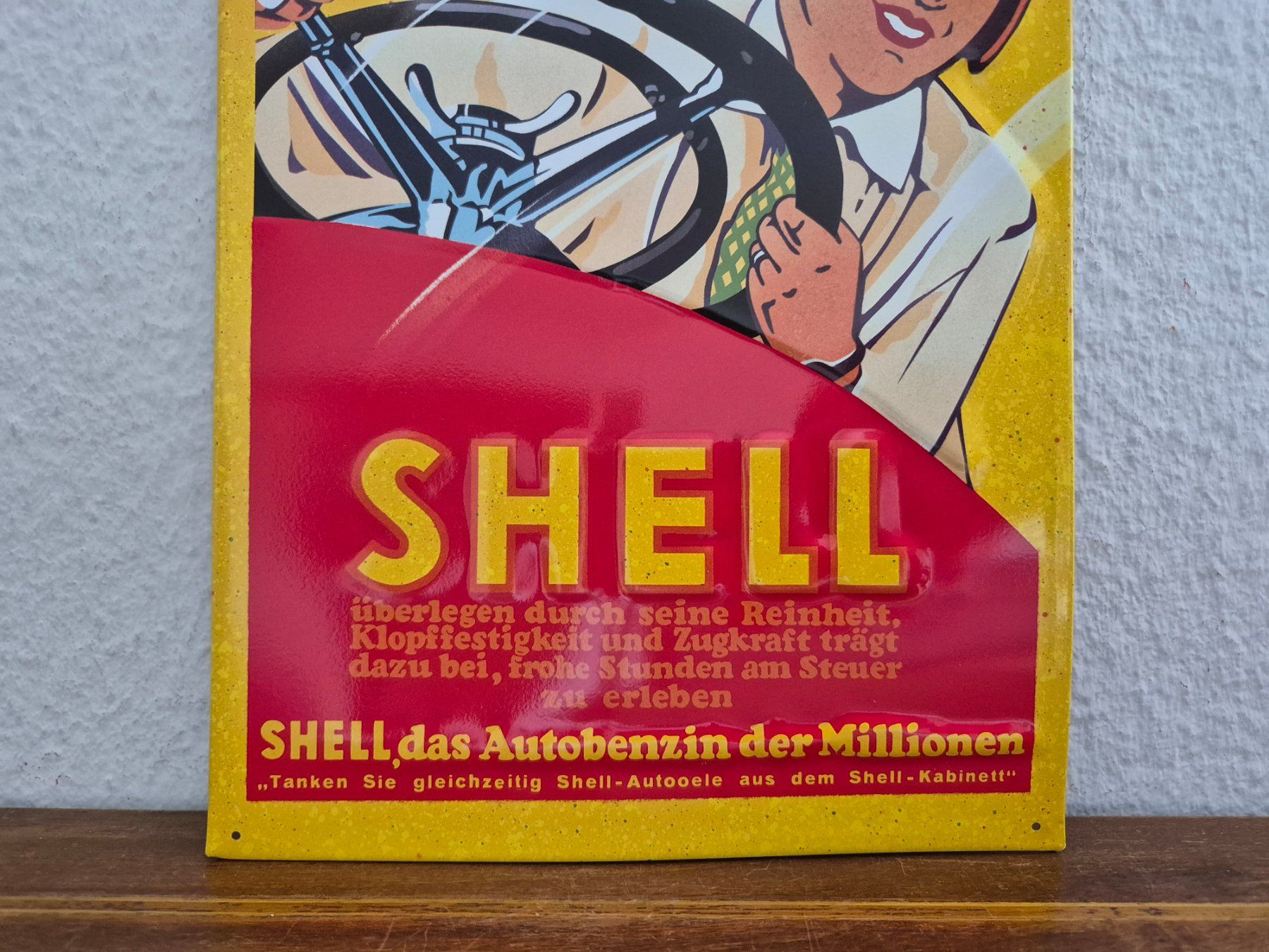 Shell Schilder: Blechschild Shell Tankstelle Tanksäule Blech Schild Reklame – Gebraucht aus Schaffhausen von pfanis09 2