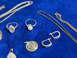 47 gr. 925 Silberschmuck gemischt.
