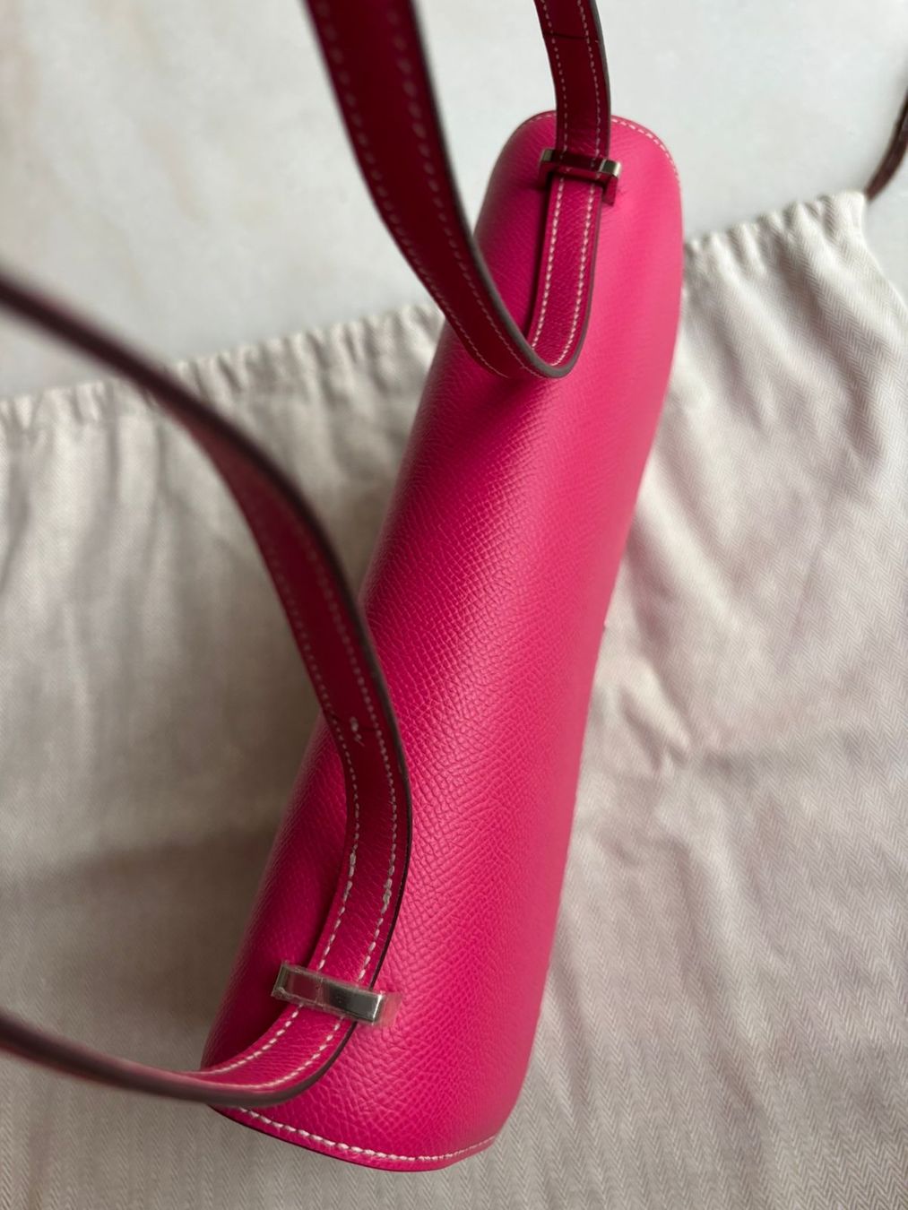 Hermès Borse da donna: Hermes Constance Elan Candy Rose Tyrien Epsom Phw Q orirecpt – Usato da Zürich venduto da RoastedCocoNut 7