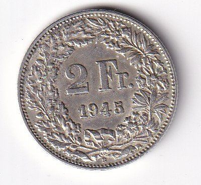 Tutti le monete: 2 Franken 1945 rar – Usato da Neuchâtel venduto da karlpierrino