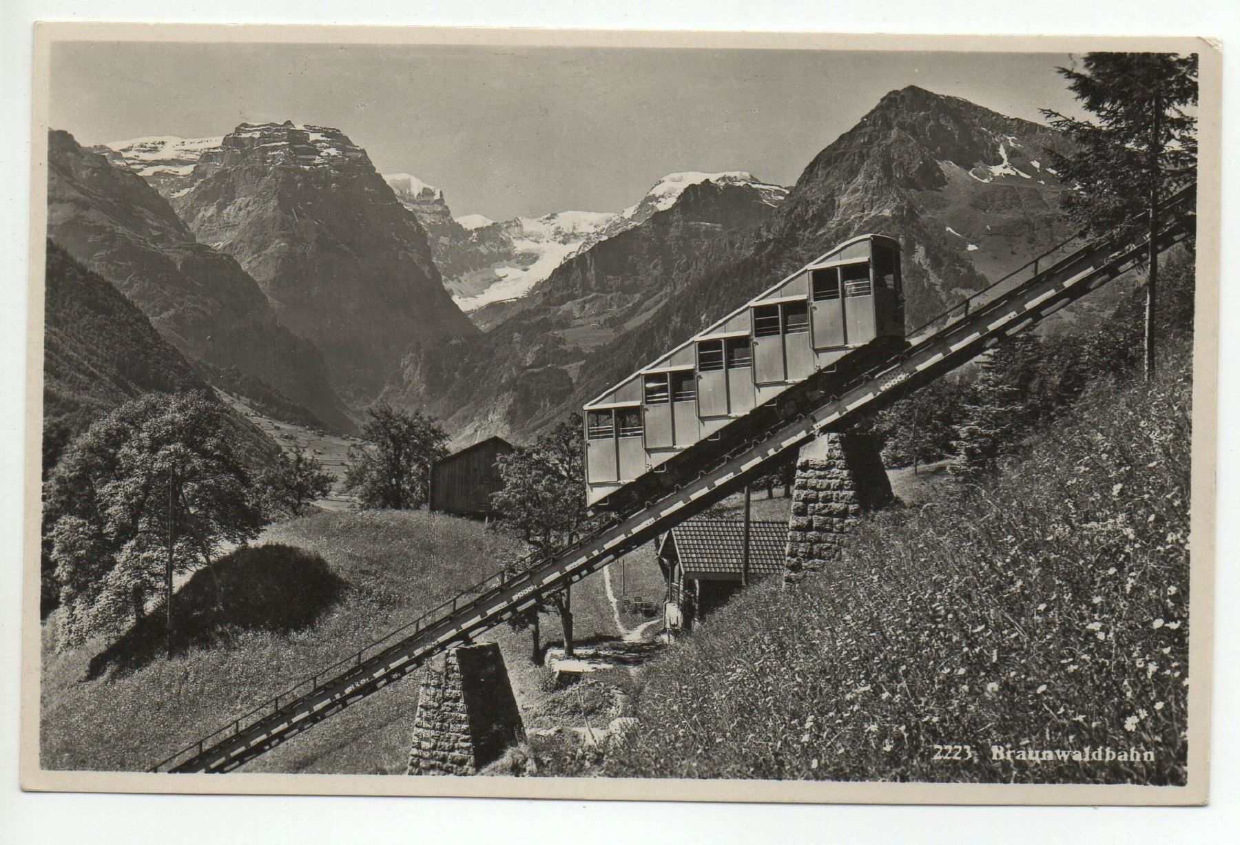 Ansichtskarten: BRAUNWALDBAHN Linthal – Gebraucht aus Jona von philajona
