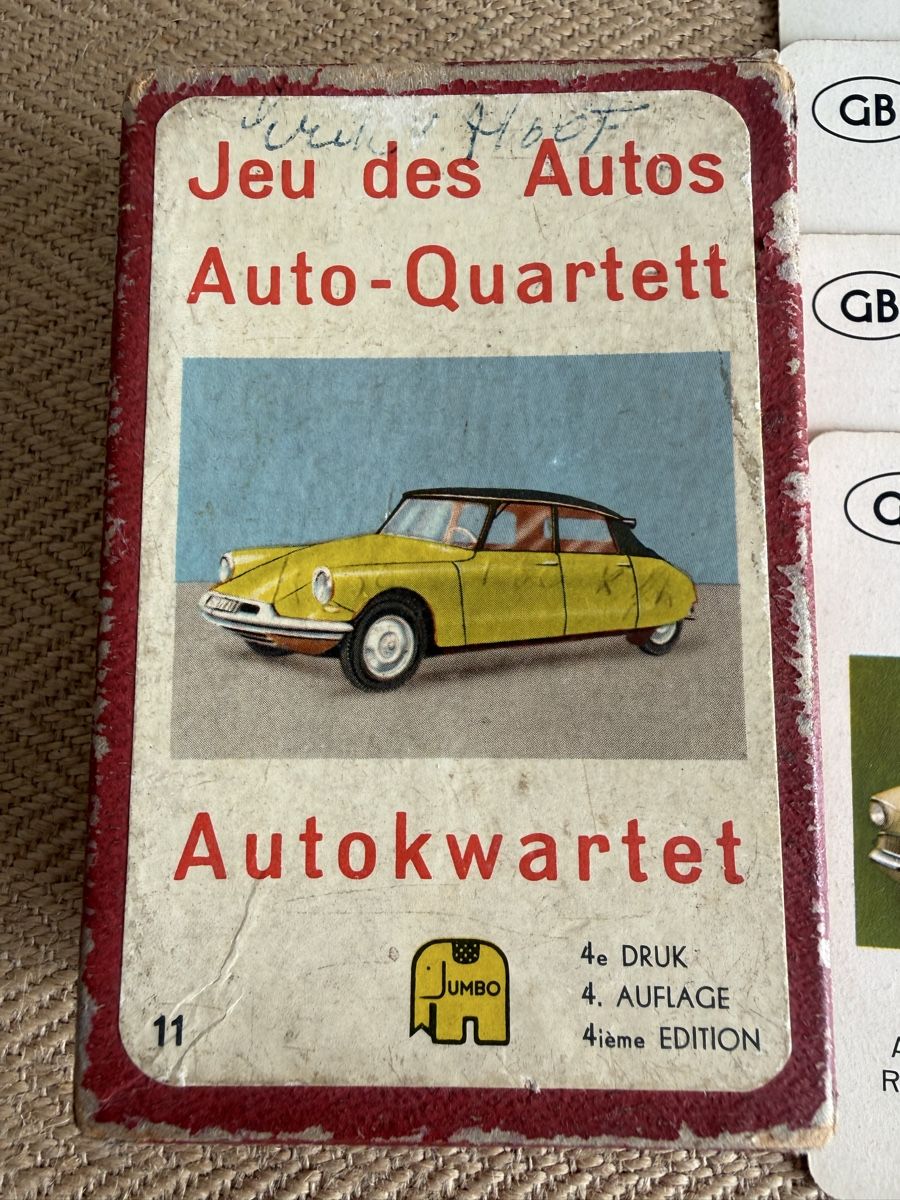 Jumbo Giochi: Vintage AUTO QUARTETT Jumbo Spiele – Usato da Konolfingen venduto da petzipetz 1