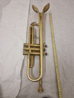 Antike Trompete Messing, Kornett, musikinstrument