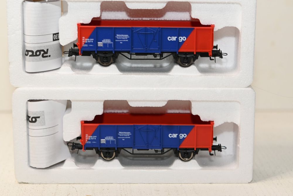 SBB Cargo Materialwagen Roco HO/AC mit OVP 2 Stück | Kaufen auf Ricardo