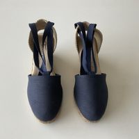 NEUWERTIG❗: Espadrilles mit Keilabsatz/Wedge, blau,Grösse 38