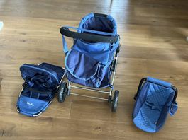 Puppenwagen mit 3 Aufsätzen