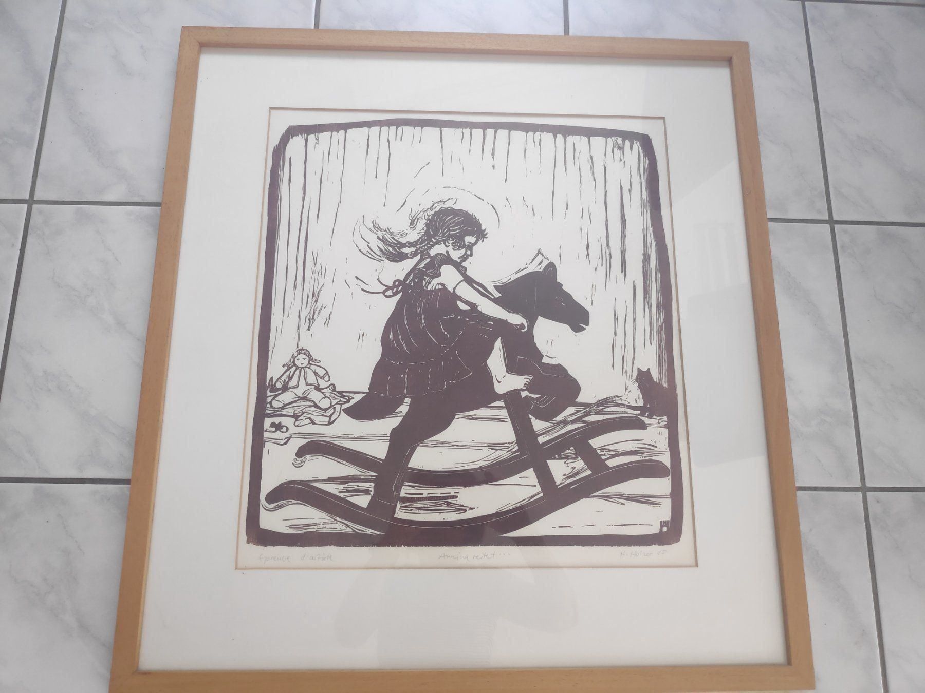Gravures sur bois: Hansueli Holzer - Holzschnitt – D'occasion à Reichenburg par Telja