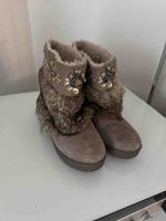 Winterschuhe Damen braun Grösse 36 mit Pelz