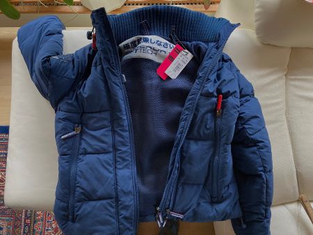SUPERDRY Jacke, Winterjacke Steppjacke d-blau Gr. L / 42 NEU