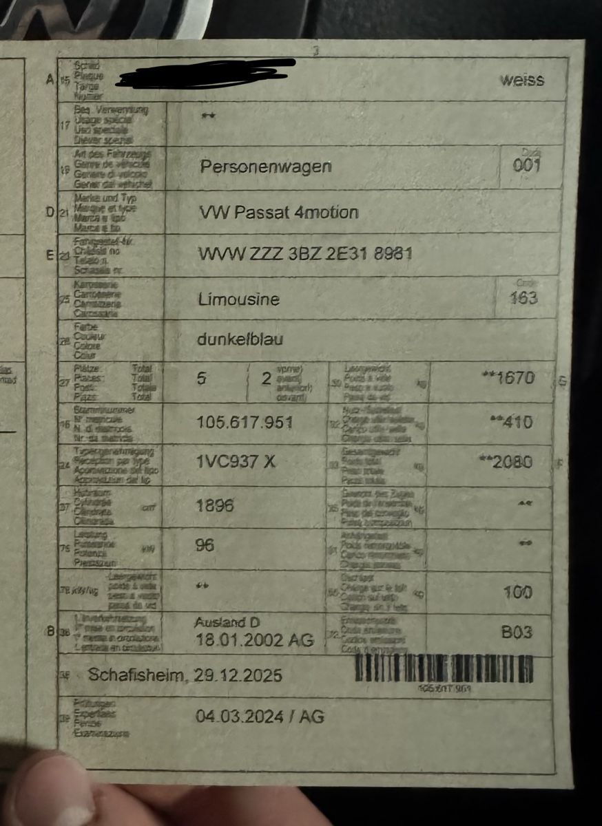 VW Autos: VW Passat / 1.9 TDI / 4 Motion – Gebraucht aus Lenzburg von ramonnn 3