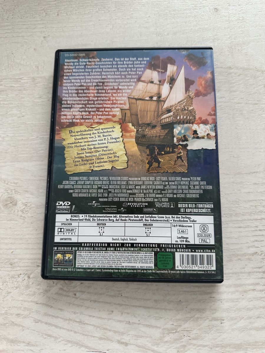 Alle DVDs: Peter Pan DVD - Extended Version - Top Zustand! – Gebraucht aus Bülach von Chati_ 1