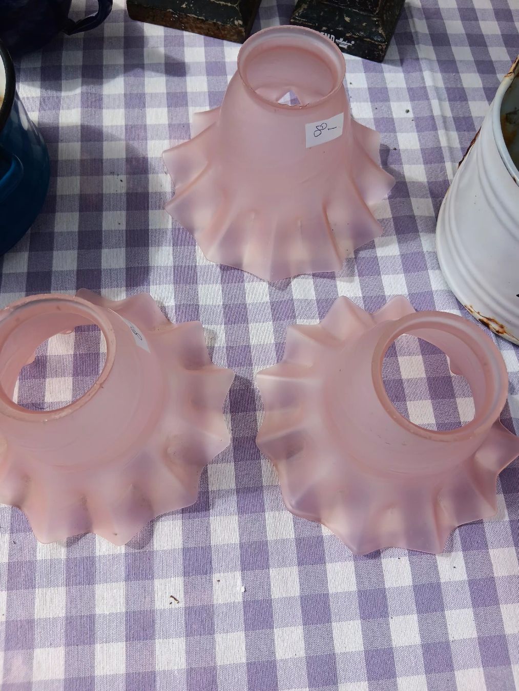 Paralumi: 3 Glas Lampenschirme – Usato da Ambrì venduto da Maerz87
