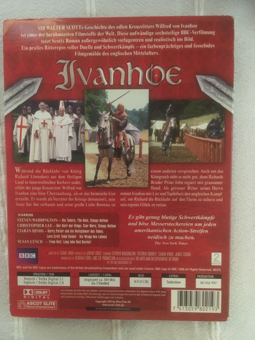 Tutti i DVDs: Ivanhoe TV Serie – Usato da Marbach LU venduto da Hoheduene 1