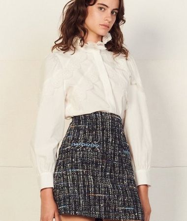 Sandro Tweed Skirt