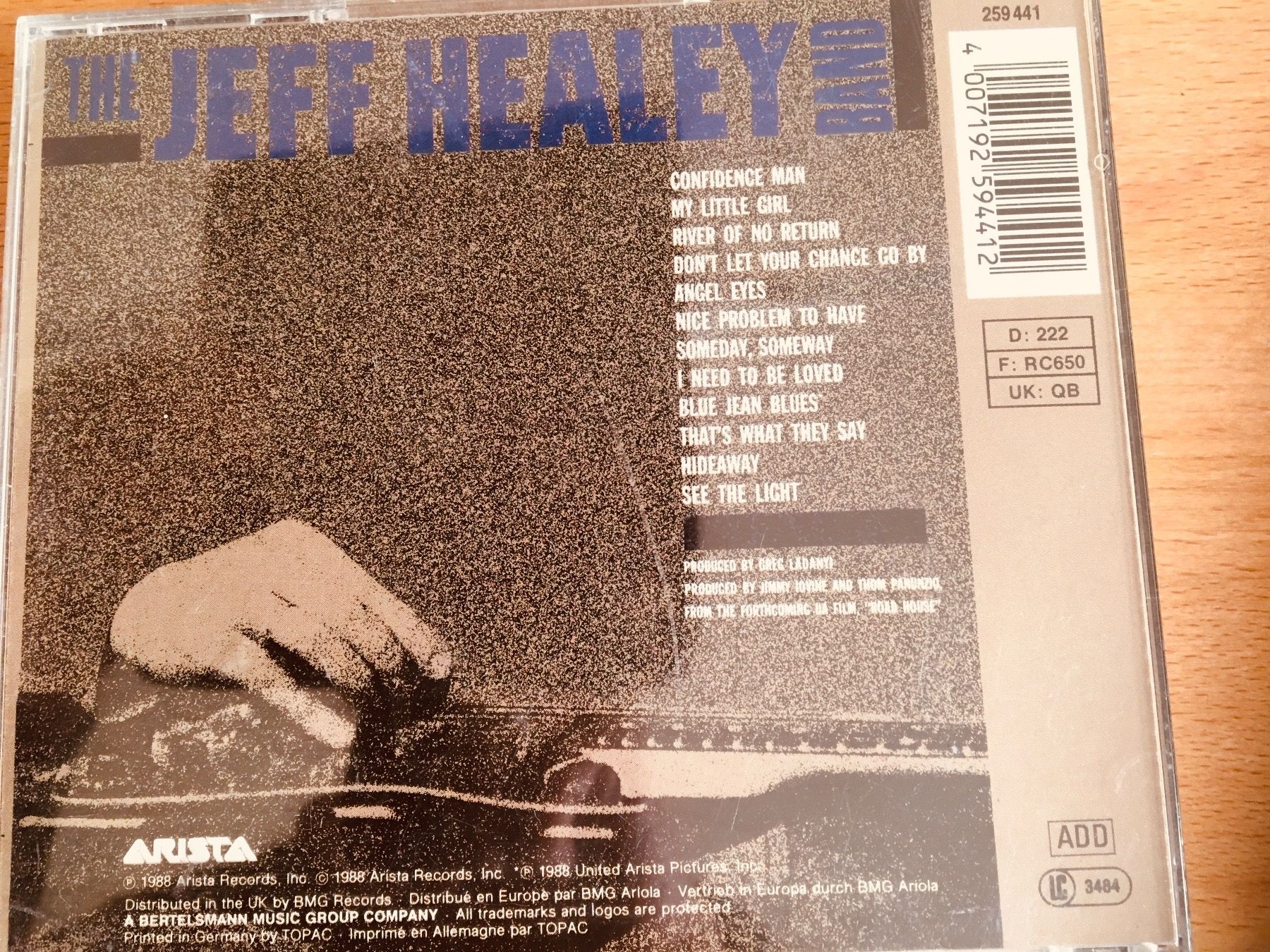 CD: The Jeff Healey Band – Usato da Arth venduto da Vrecam51 1