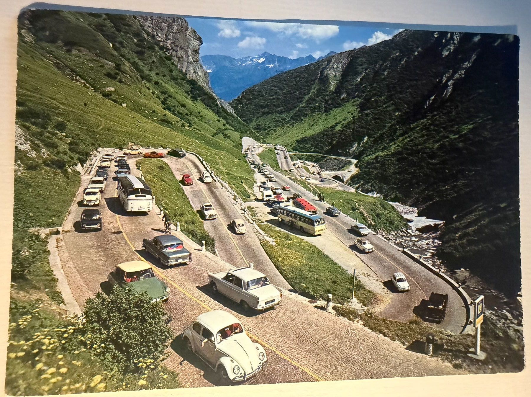 Ansichtskarten: Gotthardstrasse - Tremola 1966 - Ansichtskarte – Gebraucht aus Tegerfelden von siebenmacky