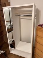 Mobiler Kleiderschrank weiss mit Spiegel guter Zustand