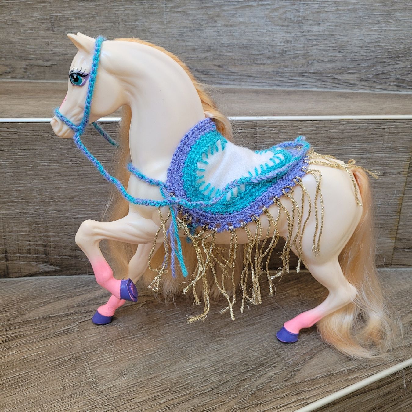 Giocattoli: Barbie Pferd Buttetfly und Puppe – Usato da Niederbuchsiten venduto da klengyel 3
