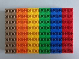 Lego Duplo (22) 24 Bausteine 2x2 Noppen