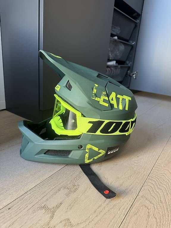 Caschi: Casco Leatt MTB + Maschera 100%  Downhill / Enduro  – Usato da Breganzona venduto da Nickkk092