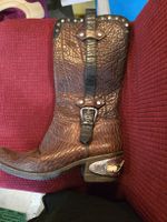 Cowboystiefel, Leder, spezielle Ausführung, Grösse 37