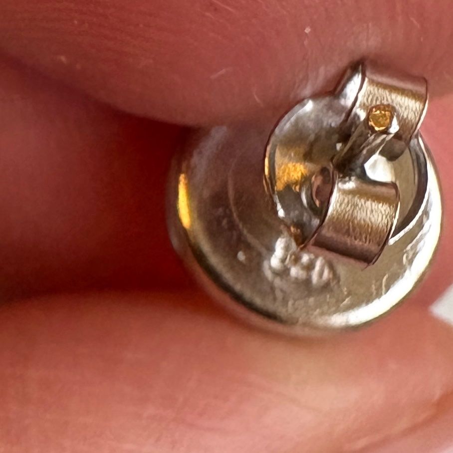 Ohrringe & -stecker: Ohrstecker rund Cabochon 8mm 925 Silber Perle Perlmutt – Neu (gemäss Beschreibung) aus Zürich von goldfisch.schmuck 6