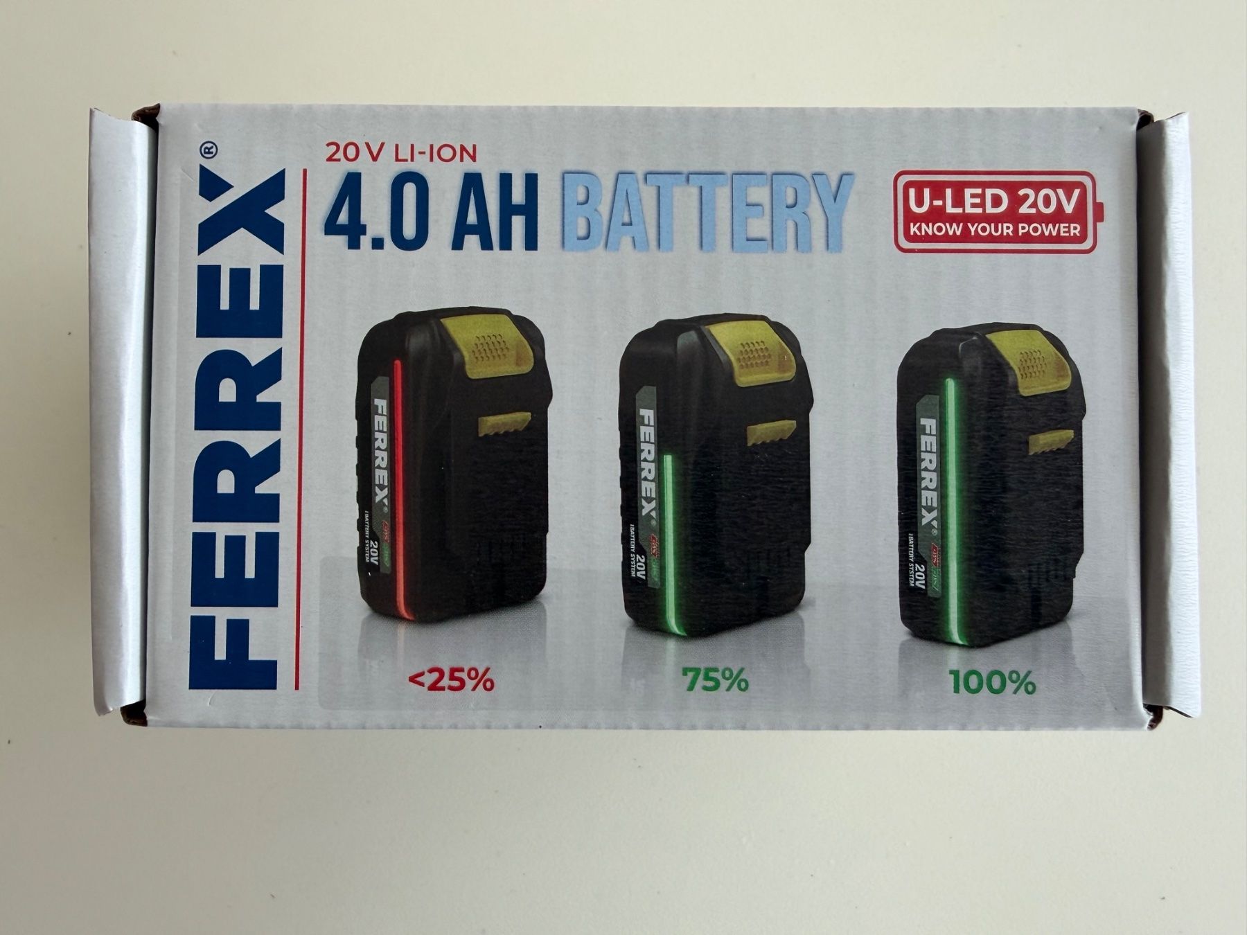 Ferrex Accus & piles: Ferrex batterie 20V 4.0Ah – Neuf avec emballage d'origine à St-Gingolph par GoldenKeys