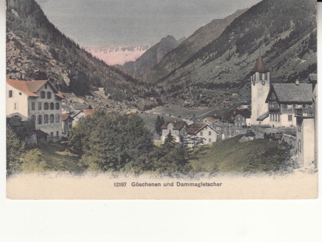Cartoline postali: Göschenen 1909 – Usato da Bürglen TG venduto da StampGraf