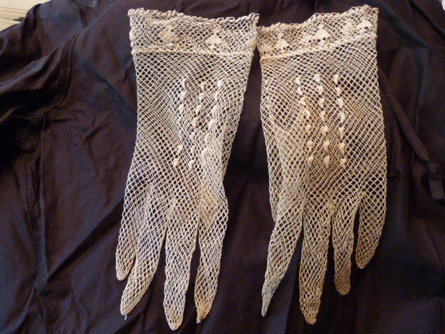 Spitzen-Handschuhe Für Damen – Lang, Beige, Größe M, Perfekt Für Hochzeit, Party Oder Steampunk-Outfits