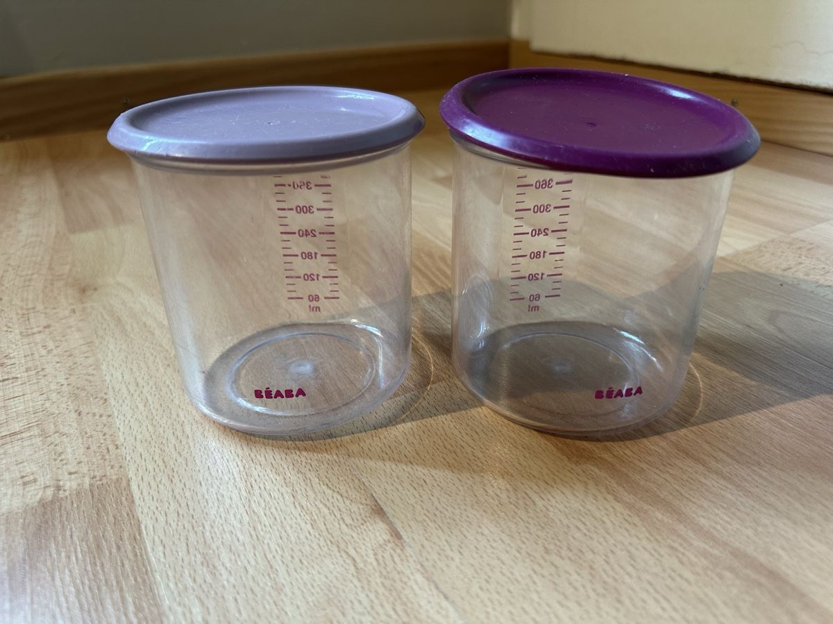 Béaba Recipients et similaires: Lot de 2 pots Beaba, conservation aliments bébé – D'occasion à Genève par Mag84 1