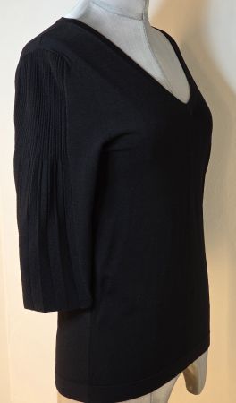 S 36 38 MAX MARA Weekend Shirt Pullover festlich plissierte