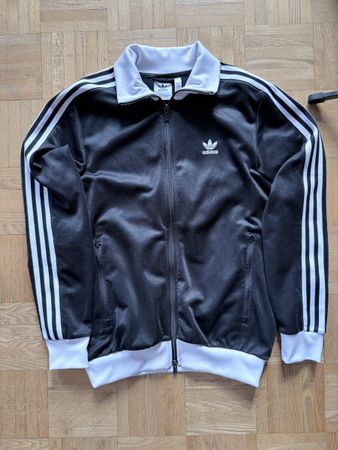 Adidas Beckenbauer Vintage Trainingsjacke Schwarz/Weiss Gr m