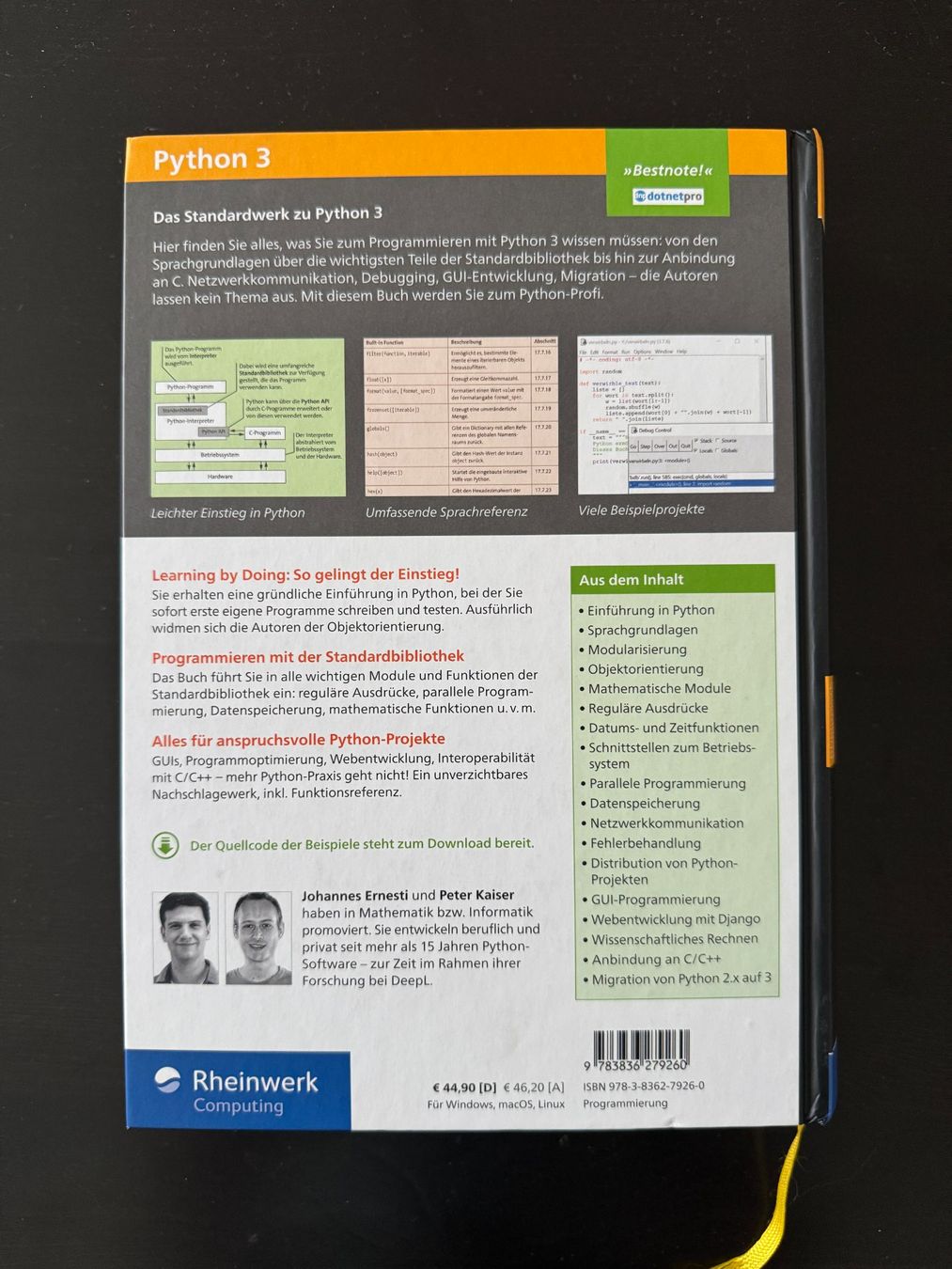 Bücher: Python 3 (6. Auflage) – Rheinwerk Computing – Neu (gemäss Beschreibung) aus Zürich von msinka 1