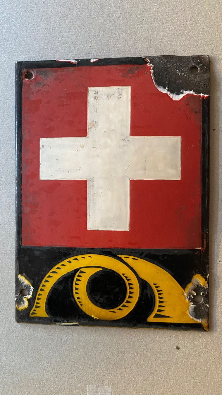 Schilder: Altes Email Schild Postkutsche – Gebraucht aus Basel von ota_2f9m 3