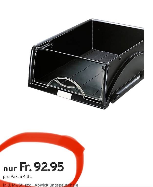 Leitz Raccoglitori: 4Stk. LEITZ Ablagekörbe Sorty, DIN A4/C4, schwarz – Nuovo e nell'imballaggio originale da Necker venduto da liq24 1